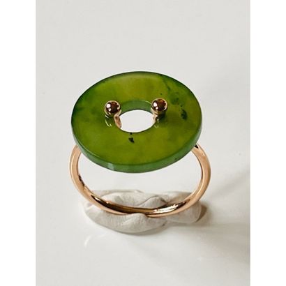 GINETTE NY. BAGUE en or rose 750°/°° «Donut»...