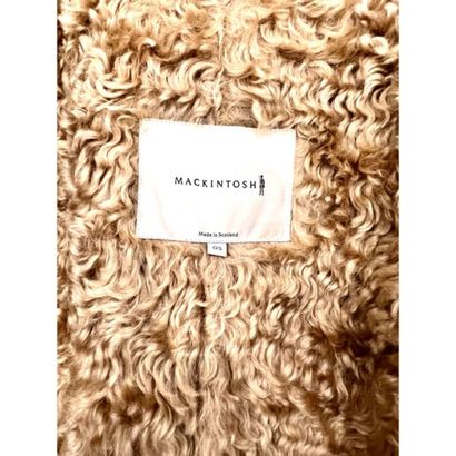 MACKINTOSH. Poncho imperméable beige foncé...