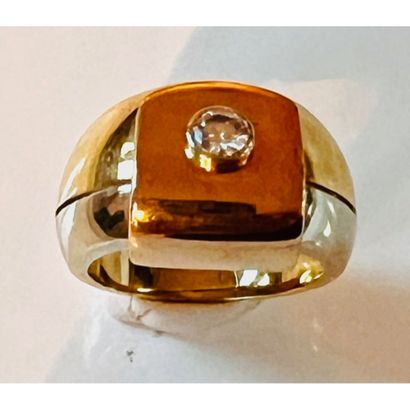 MERCURIO. BAGUE chevalière 3 ors 750°/°°...