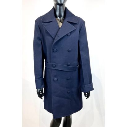 Jil SANDER. Manteau non doublé en laine et...