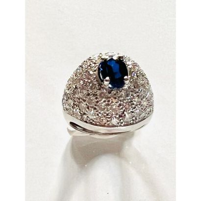 DOME RING in white gold 750°/°° set with...