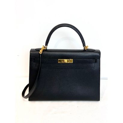 HERMES Paris. Sac «Kelly» (32cm) en cuir...