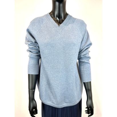HERMES Paris. Pull tunique en tricoté de...