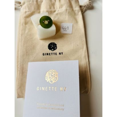 GINETTE NY. BAGUE en or rose 750°/°° «Donut»...