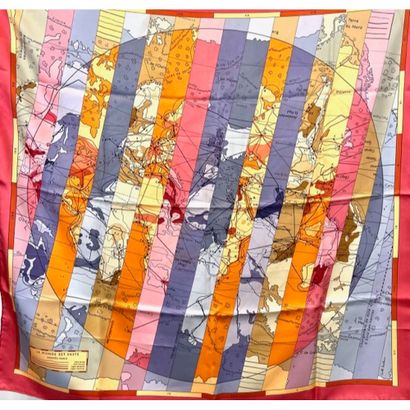 HERMES. Orange, pink and beige 