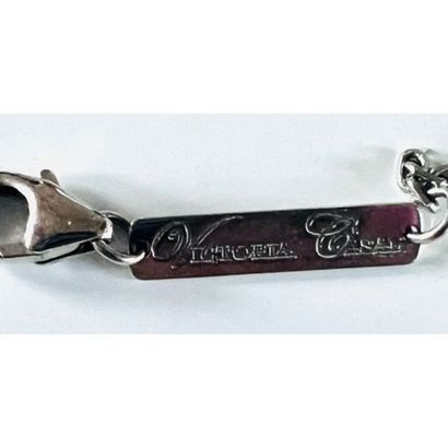 Victoria CASAL. BRACELET in white gold 750°/°°...