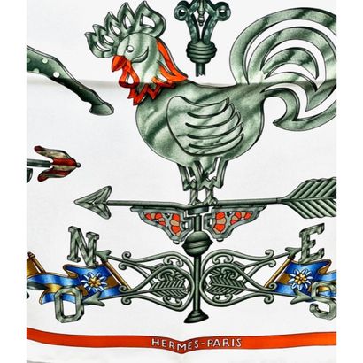 HERMES. Ivory and orange 