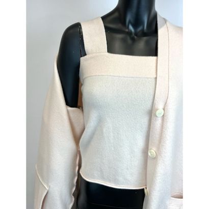 EXTREME CASHMERE X. Twin-set en épais tricoté...