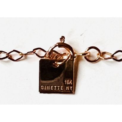 GINETTE NY. BRACELET en or rose 750°/°° «Donut»...