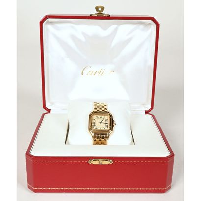 CARTIER. Montre «Panthère» en or jaune 750°/°°....