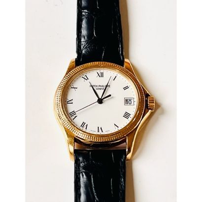 PATEK PHILIPPE. MONTRE en or jaune 750°/°°...
