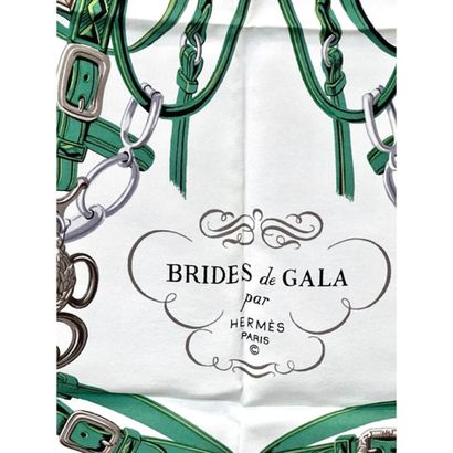 HERMES Paris. Green and white 
