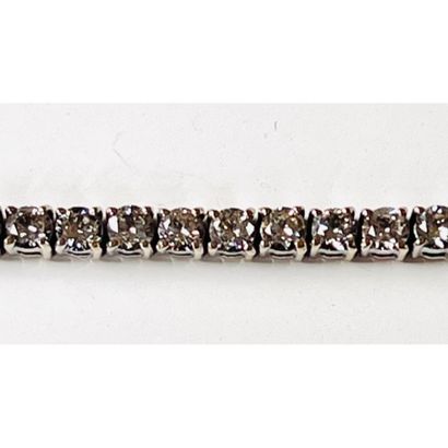 BRACELET Tennis in white gold 750°/°° set...