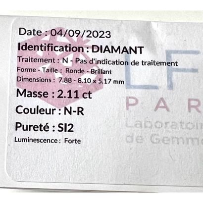 2cts11 brilliant-cut DIAMOND (NR-SI2) with...