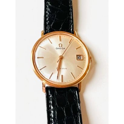 OMEGA GENEVE. MONTRE en or jaune 750°/°°...