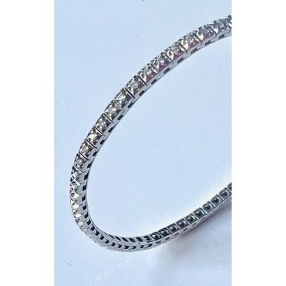 MAUBOUSSIN. Tennis bracelet in 750°/°° white...