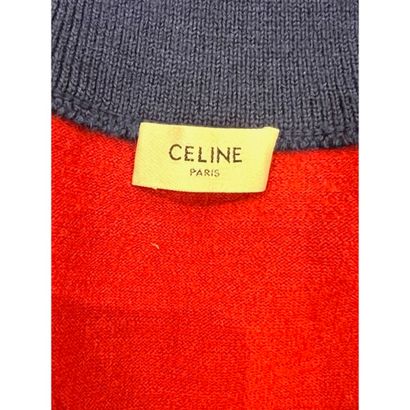 CELINE. Blouson forme Teddy en tricoté de...