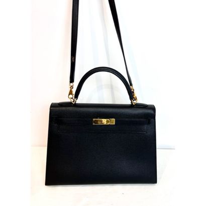 HERMES Paris. Sac «Kelly» (32cm) en cuir...