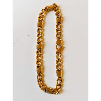 BRACELET gourmette en or jaune 750°/°° maille...