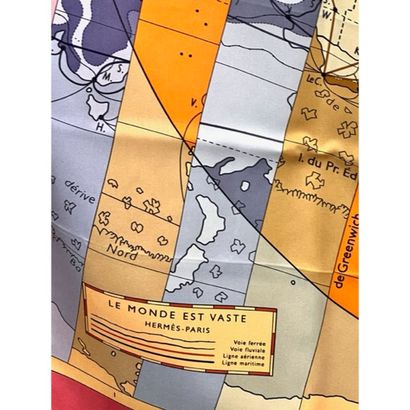 HERMES. Orange, pink and beige 