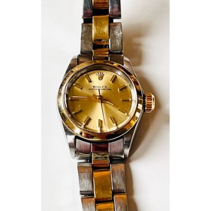 ROLEX. MONTRE Oyster Perpetual Lady en acier...