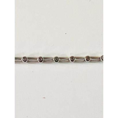 Articulated BRACELET in 750°/°° white gold...
