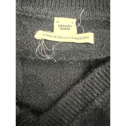 HERMES Paris. Pull tunique en épais tricoté...