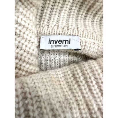 INVERNI. Cape poncho en tricoté de cachemire...