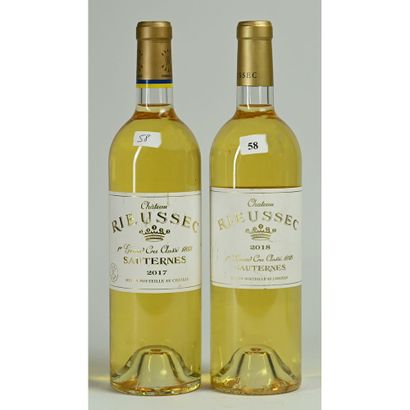 2 Btles Château RIEUSSEC, 1er GCC, Sauternes,...
