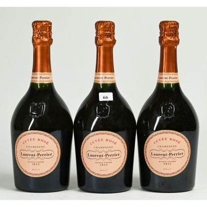 3 Btles Champagne Laurent PERRIER, Cuvée...