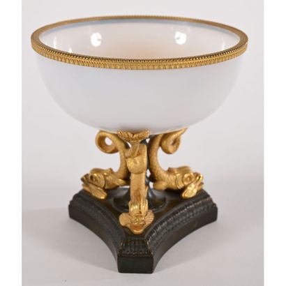 ELEGANTE COUPE CHARLES X in bronze with double...