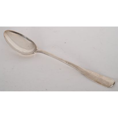 RAGOUT SPOON, 18th century, uni-flat model....