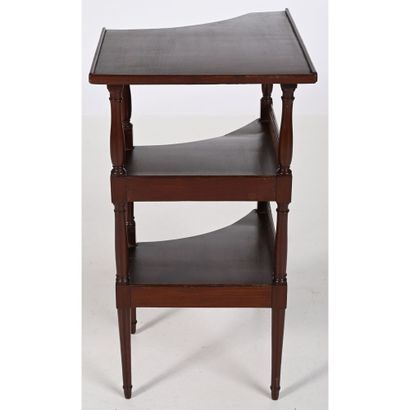 LOUIS XVI DESSERTE TABLE in mahogany with...