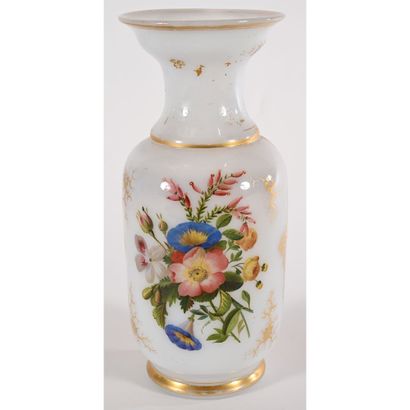 CHARLES X VASE in opaline with a cream background...
