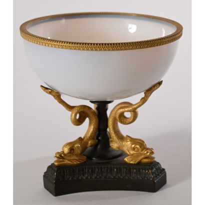ELEGANTE COUPE CHARLES X in bronze with double...