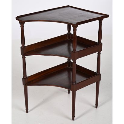 LOUIS XVI DESSERTE TABLE in mahogany with...