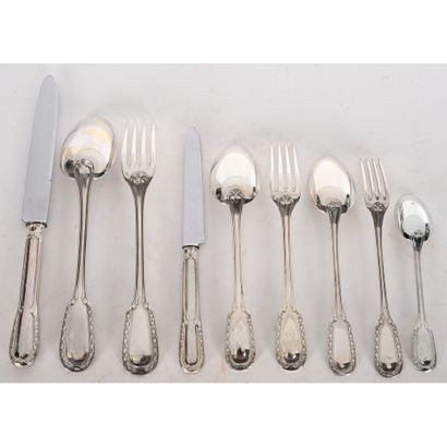 Emile PUIFORCAT. SPECTACULAR 250-coin silver...