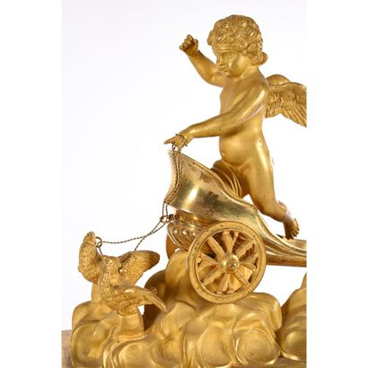 Bronze EMPIRE HANGER with the chariot of...