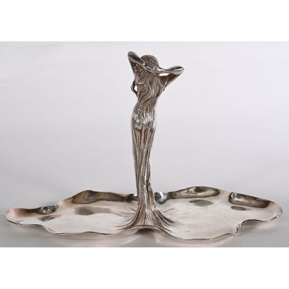 COUPE ART NOUVEAU en argent massif poinçonné...