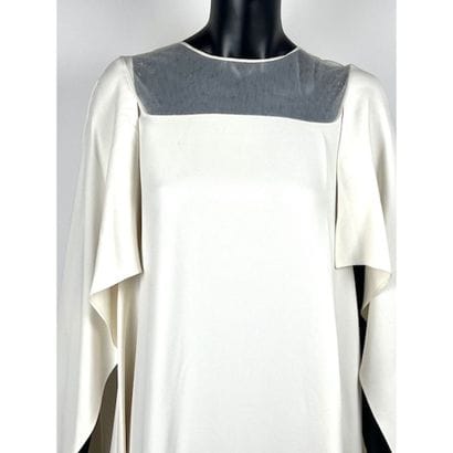 DELPOZO. Robe fourreau du soir avec cape...