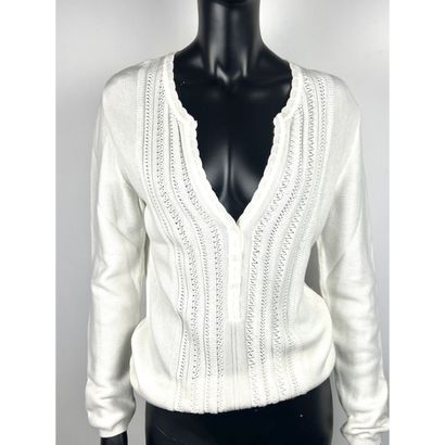 MOLLI. Pull de forme gilet en tricoté de...
