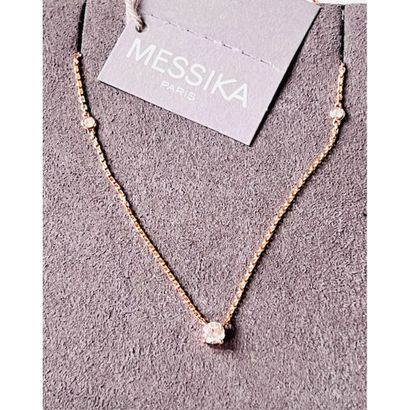 MESSIKA. Collier «Emotion» en or rose 750°/°°...
