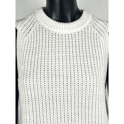 J.CREW. Pull débardeur en tricoté de coton...