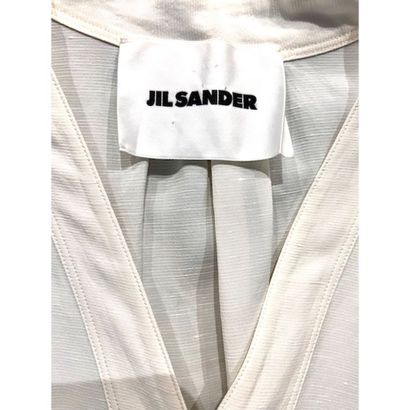 Jil SANDER. Robe longue en viscose et lin...