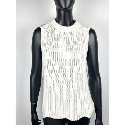 J.CREW. Pull débardeur en tricoté de coton...