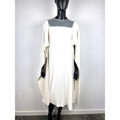 DELPOZO. Robe fourreau du soir avec cape...