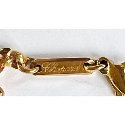 CHOPARD. Collier en or jaune 750°/°° maillon...