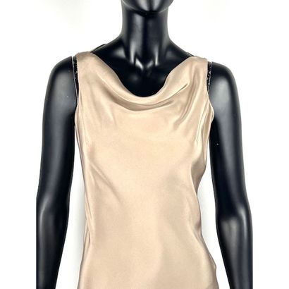NATAN. Robe fluide sans manche en viscose...