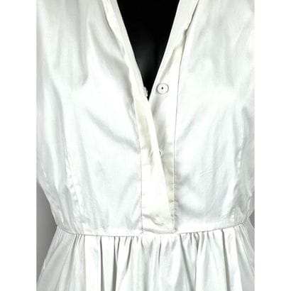 Jil SANDER. Robe manches courtes en coton...
