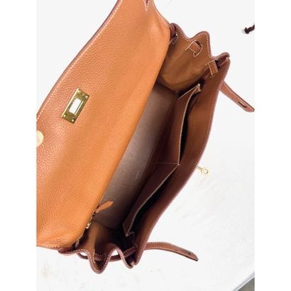 HERMES 2014.Sac Kelly (35cm) en cuir grainé...